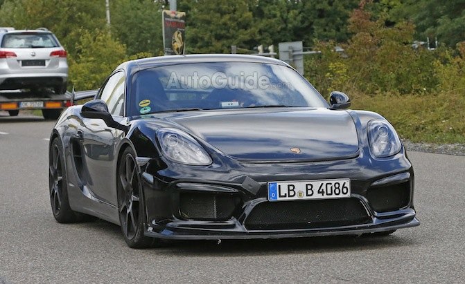 porsche cayman gt4 spotted testing again