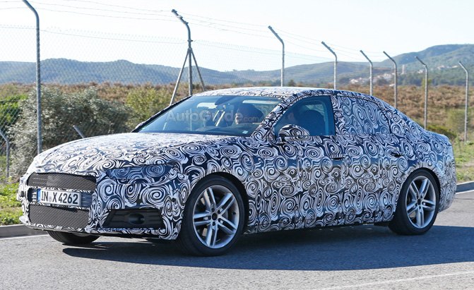 2016 audi a4 spied testing in europe