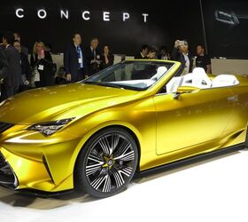 lexus lf c2 goes all topless all the time in la