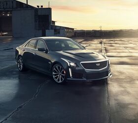 The all-new 2016 Cadillac CTS-V luxury performance sedan has a top speed of 201 mph from its supercharged 6.2L V-8 640 hp engine and 630 lb-ft of torque (855 Nm). Equipped with Cadillac's paddle-shift eight-speed automatic transmission featuring launch control and Performance Algorithm Shifting, the CTS-V will accelerate from 0-60 mph in 3.7 seconds.