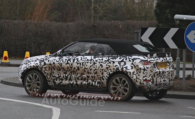 range rover evoque tests going topless
