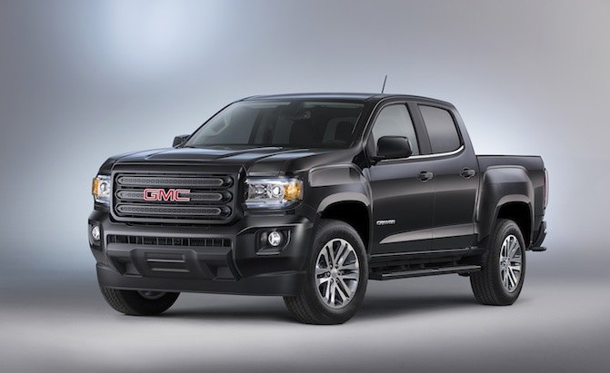 The 2015 GMC Canyon Nightfall Edition featuring a body-color grille, 18″ aluminum wheels and black body accents, offers customers a stylish package at a great value.