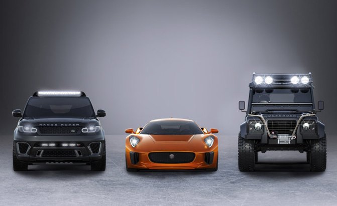 Jaguar Land Rover Shows Trio of Bond Cars