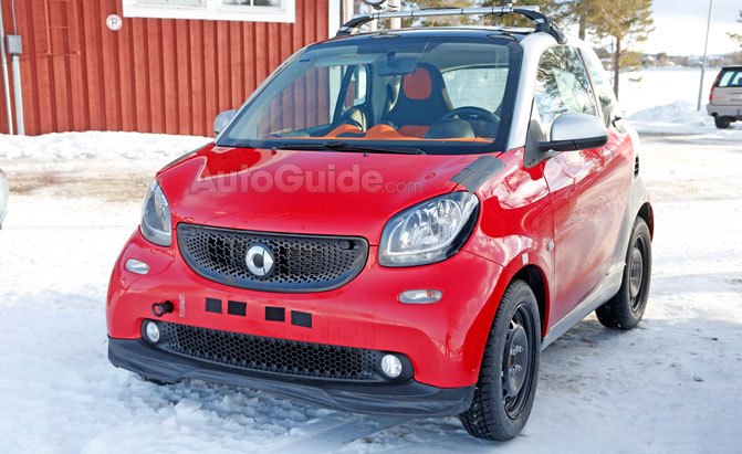 Smart Fortwo Brabus Spied During Winter Testing
