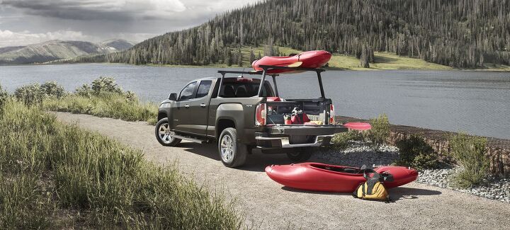 2015 GMC Canyon Crew Cab SLT in Bronze Alloy Metallic with accessory Assist Steps and GearOn Package