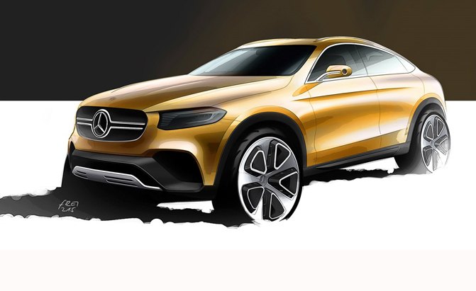 mercedes concept glc coupe teased in sketch