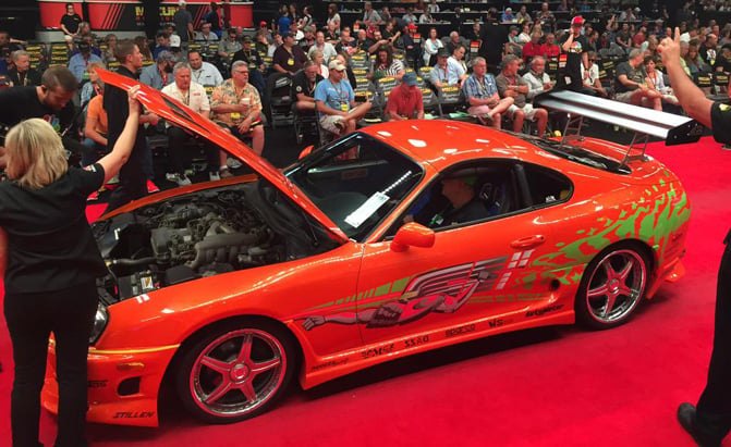 paul walker s fast and furious toyota supra fetches 185k