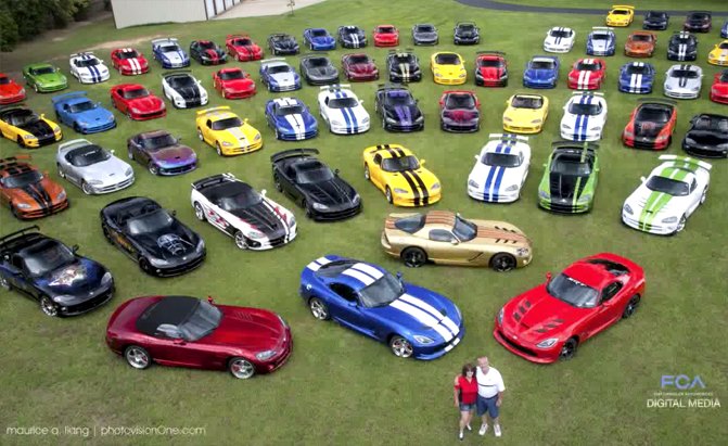 One Texas Couple Owns 79 Dodge Viper Sports Cars