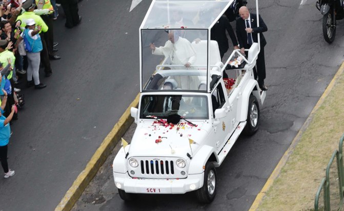 Jeep Wrangler Popemobile Being Used for US Tour