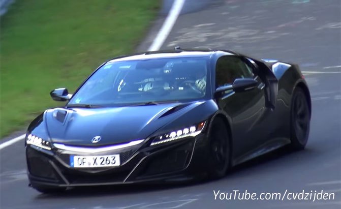 Watch and Listen to the 2017 Acura NSX at the Nurburgring