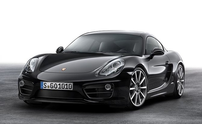 porsche cayman gets trendy with black edition model