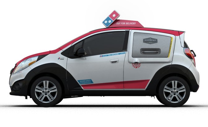 domino s pizza spark is the chevrolet the world needed