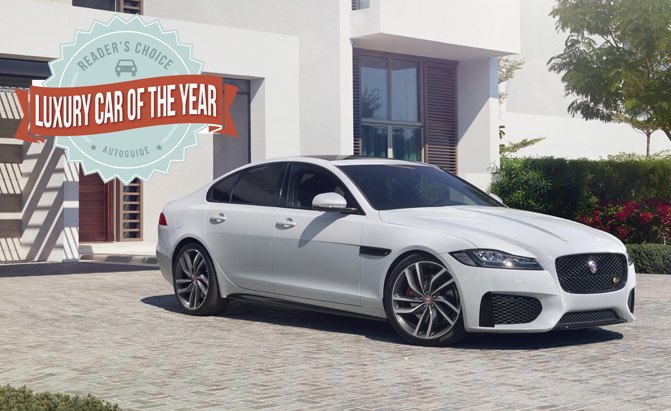 jaguar xf wins 2016 autoguide com reader s choice luxury car of the year award
