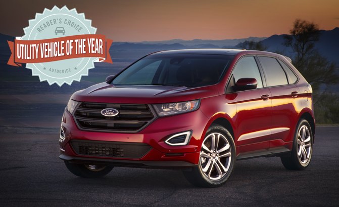 Ford Edge Wins 2016 AutoGuide.com Reader's Choice Utility Vehicle of the Year Award