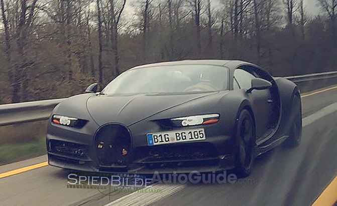 Bugatti Chiron Shows Its Sinister Face in Spy Photo