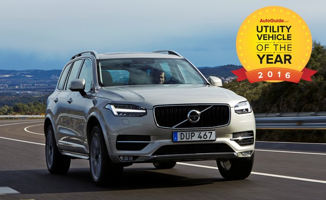 2016 Volvo XC90 Wins AutoGuide.com's Utility Vehicle of the Year Award