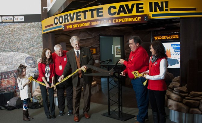 Corvette Museum's Sinkhole Exhibit Now Open