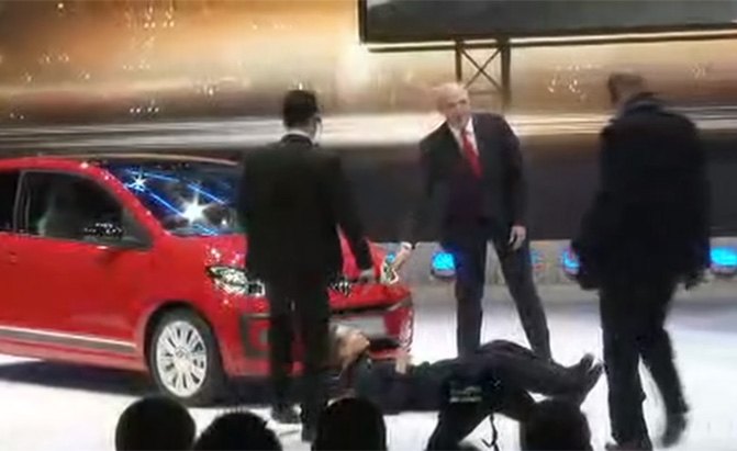 British Comedian Hilariously Throws Shade at Volkswagen During Press Conference