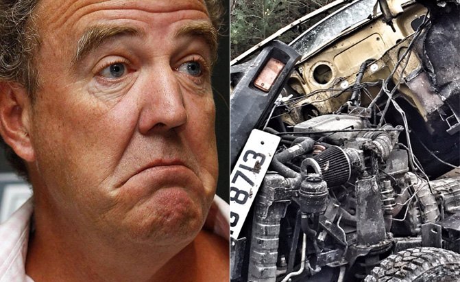 jeremy clarkson had a bit of an accident while filming new show