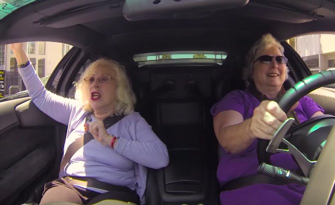 Watch What Happens When Two Grannies Get Groceries in a Lamborghini