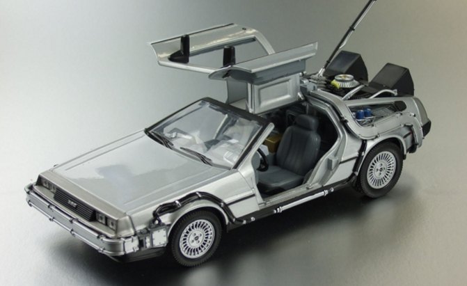 daily diecast go back to the future in this stunning delorean model