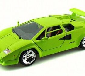 daily diecast a lime lamborghini countach for your flashback friday