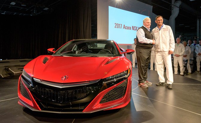 The First 2017 Acura NSX Has Rolled Off the Production Line