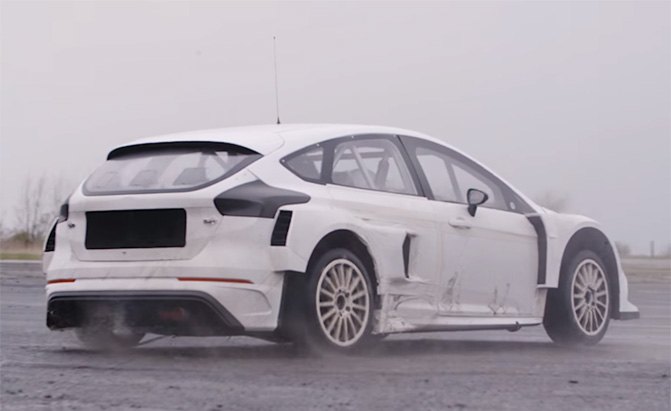 Watch Ken Block Test His Ford Focus RS RX Rally Race Car