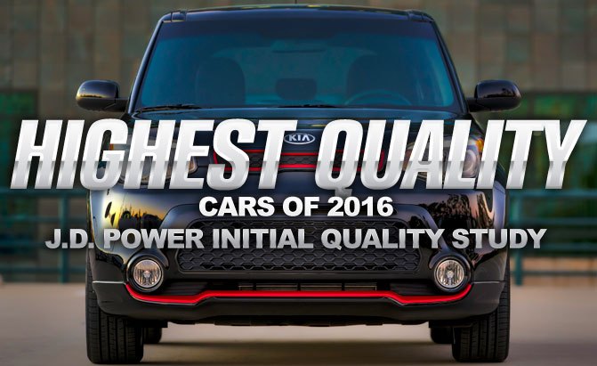 Highest Quality Cars of 2016: J.D. Power Initial Quality Study