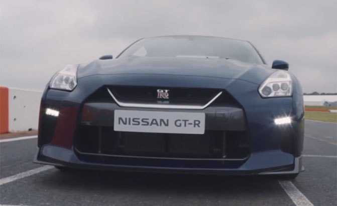Watch the Nissan GT-R Face a Drone on a Race Track