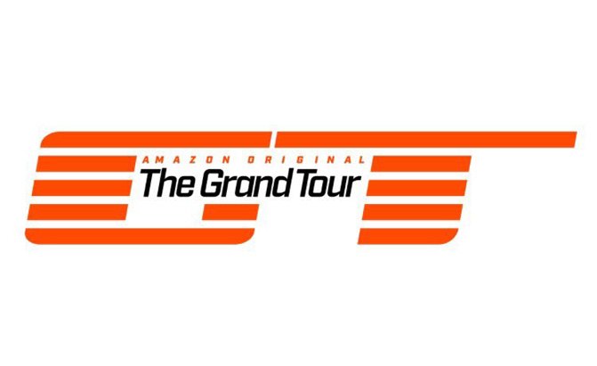 jeremy clarkson shows off the grand tour logo