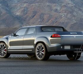 upcoming tesla pickup truck imagined by artist