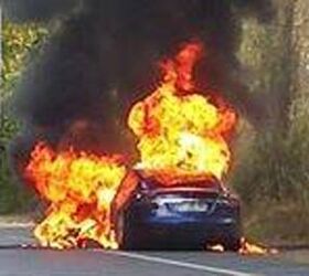 tesla model s catches fire during test drive in france