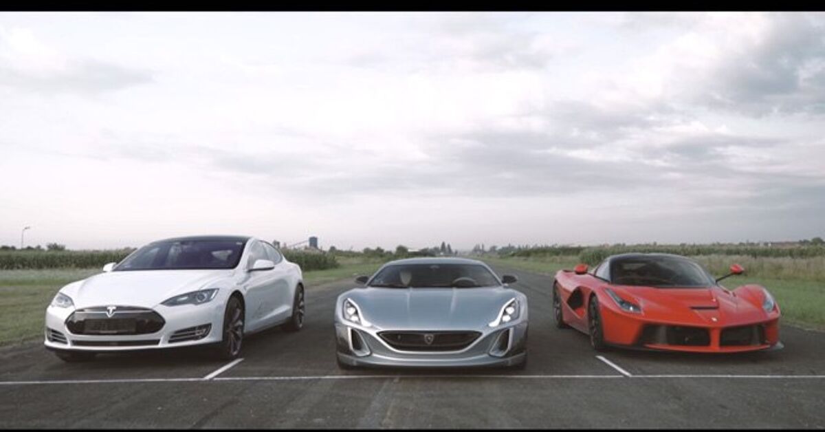 All-Electric Hypercar Takes on Tesla Model S, LaFerrari in Drag Race ...
