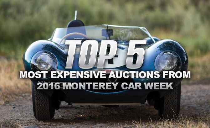 Top 5 Most Expensive Cars Sold During 2016 Monterey Car Week
