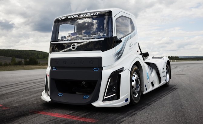 Watch a Volvo Semi Truck Set New World Speed Records