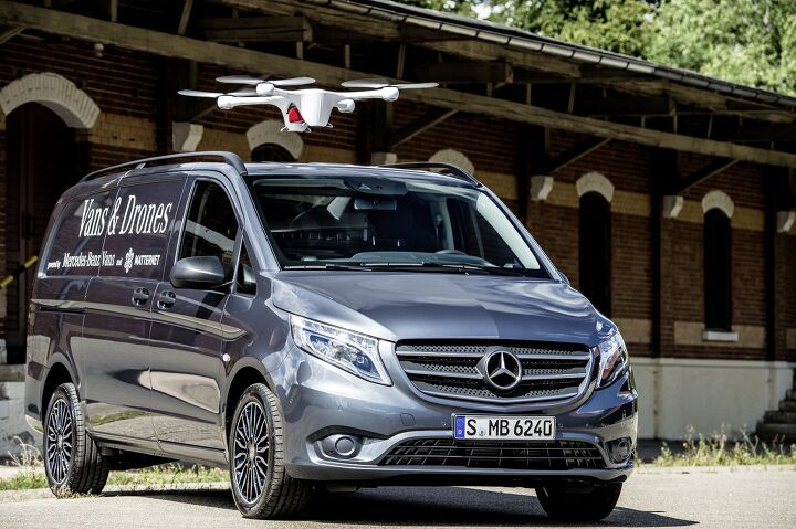 mercedes plans all electric self driving vans that can dock and deploy drones