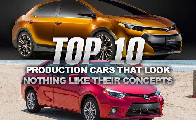 Top 10 Production Cars That Look Nothing Like Their Concepts