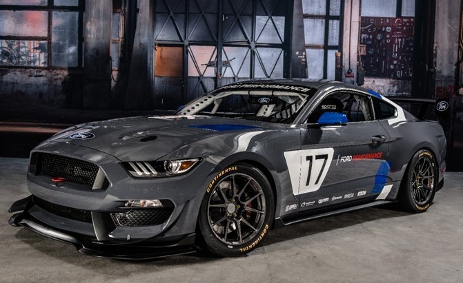 Mustang GT4 Debuts With 5.2L V8, Flat Plane Crank Missing