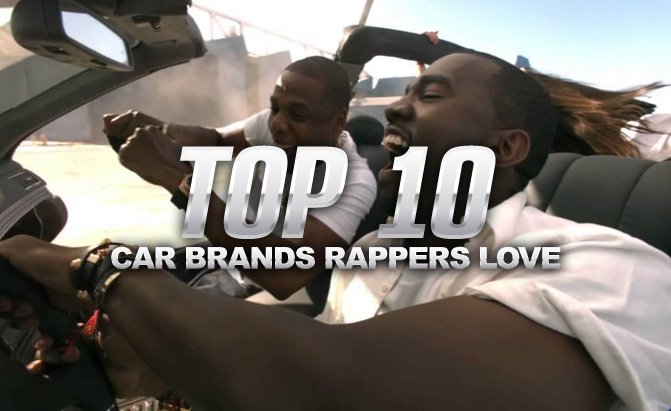 top 10 car brands rappers love