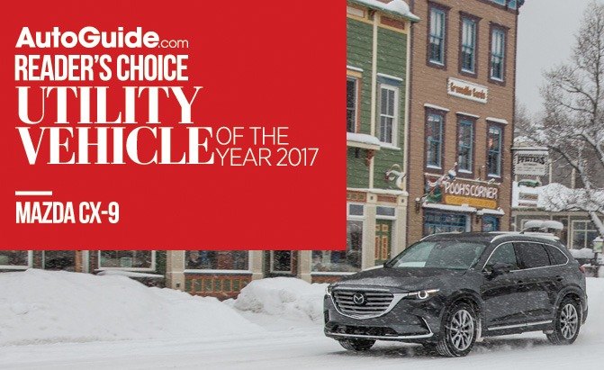 mazda cx 9 wins 2017 autoguide com reader s choice utility vehicle of the year award