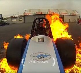 This Epic Burnout is Literally on Fire. Literally