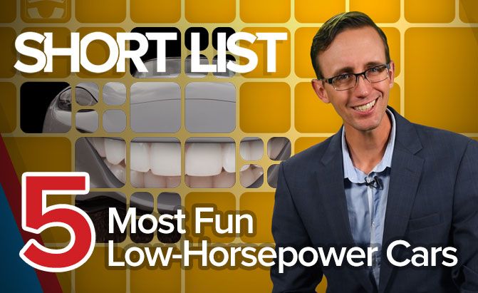 the short list top 5 most fun low horsepower cars