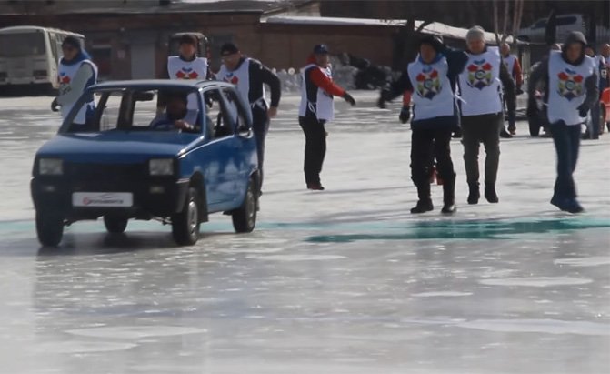 curling looks like way more fun with cars