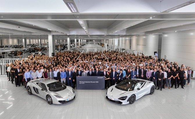 First McLaren 720S Rolls Off the Production Line