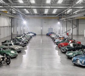 Watch Classic Aston Martins Drift All Over the Brand's New Factory