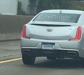 cadillac xts spied showing off its new facelift
