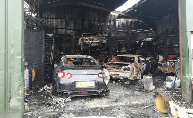 These Photos of Burnt Down Nissan Skylines Are Really Depressing