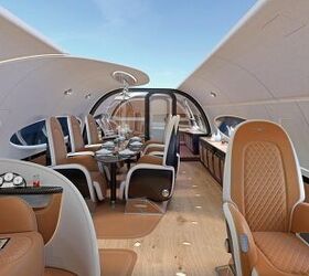 pagani designs a private jet interior and the result is exactly what you d expect