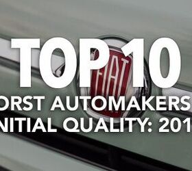Top 10 Worst Automakers in Initial Quality: 2017